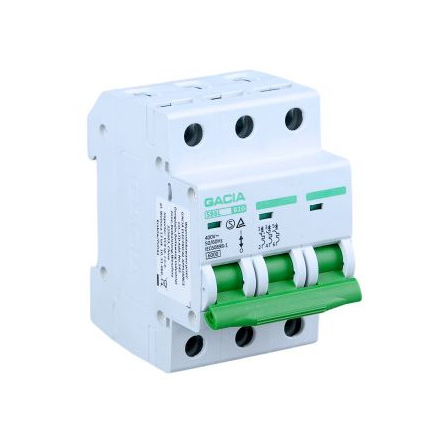 GACIA Wyłącznik nadprądowy SB6L B 3P 10A 6kA AC