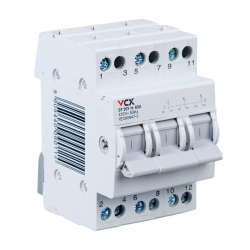 VCX Przełącznik wyboru sieci 1-0-2 3P 63A SF363