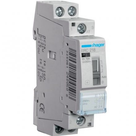 HAGER Przekaźnik instalacyjny elektromagnetyczny 16A 230V 1Z 1R ERC218
