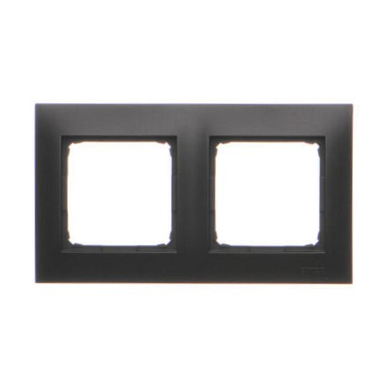 SIMON 54 Ramka podwójna karton-gips antracyt DRK2/48