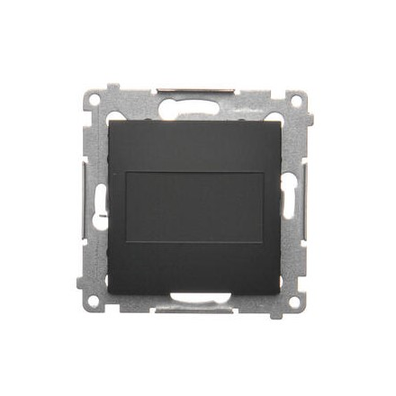 SIMON 54 Zaślepka z mostkiem do ramki czarny mat DPS.01/49