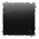 SIMON BASIC Wyłącznik łącznik schodowy do ramki |czarny mat BMW6.01/49