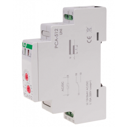 F&F Przekaźnik czasowy do opóźniania wyłączania PCA-512 UNI