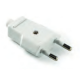 FAMATEL Wtyczka prosta PŁASKA b/u 10A 250V biała 1001-B