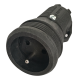 FAMATEL Gniazdo gumowe Z/U przenośne 16A 250V 2168F