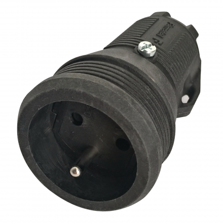 FAMATEL Gniazdo gumowe Z/U przenośne 16A 250V 2168F