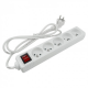 ECOLIGHT Przedłużacz 5-gniazdowy z wyłącznikiem z/u 13A 230V~ biały 1,5m