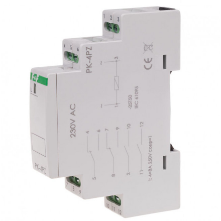 F&F Przekaźnik elektromagnetyczny 4x8A PK-4PZ-230V
