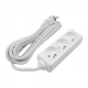 ECOLIGHT Przedłużacz 3-gniazdowy z uziemieniem 16A 230V~ biały3m