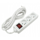 ECOLIGHT Przedłużacz 3-gniazdowy z wyłącznikiem z/u 13A 230V~ biały 3m