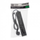 ECOLIGHT Przedłużacz 5-gniazdowy z uziemieniem 13A 230 V~ czarny 1,5m