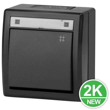 AQUANT 2K Łącznik krzyżowy natynkowy IP55 antracyt ŁNT-7 5006-17