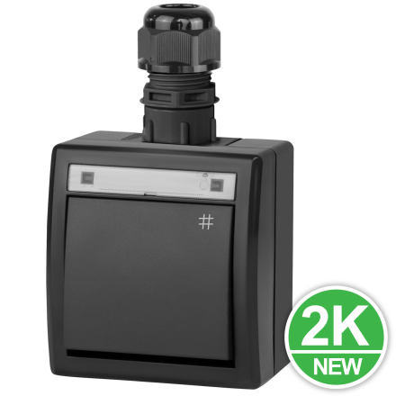 AQUANT 2K Łącznik krzyżowy natynkowy IP65 antracyt ŁNT-7 5006-67