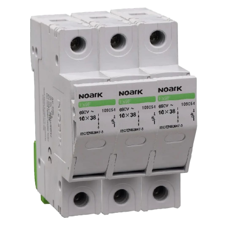NOARK Podstawa bezpiecznikowa 3P 10x38 32A 690VAC 109057