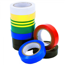 Taśma izolacyjna PCV 19mm 20m mix kolorów 10 szt.