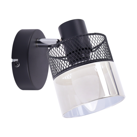 STRUHM Lampa kinkiet MONTANA 1xE14 230V czarna 04955