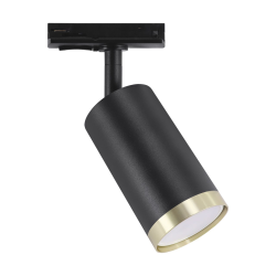 STRUHM Oprawa szynowa OSLO TRA GU10 230V czarna/złota 04930