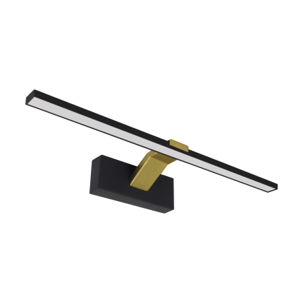 STRUHM Oprawa ścienna liniowa LIMBA LED 11W CCT 230V czarna/złota 04578