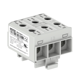 MOREK OTL Złączka szynowa gwintowa Al/Cu 3Px2,5-35mm² szara MAA1335A10