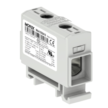 MOREK OTL Złączka szynowa gwintowa Al/Cu 1x1,5-50mm² szara MAA1050A10