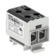 MOREK OTL Złączka szynowa gwintowa Al/Cu 2x1,5-50mm² czarna MAA2050S10