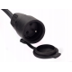 Gniazdo hermetyczne przenośne gumowe IP44 16A 230V