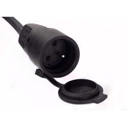 Gniazdo hermetyczne przenośne gumowe IP44 16A 230V