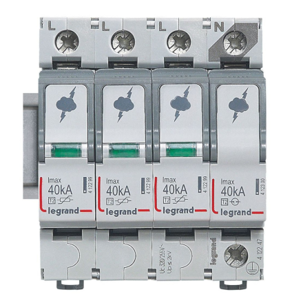 Legrand Ogranicznik przepięć Typ 2 4P 20kA 1,5kV TT/TNS 412247