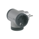 Legrand Rozgałęźnik 2 gniazda + USB typ A/C alu 694524