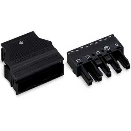 WAGO Gniazdo z obudową odciążającą przewody 5P 0,5-4mm 770-105