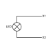 SCHNEIDER Lampka sygnalizacyjna zielona 22m AC LED XB7EV03MP