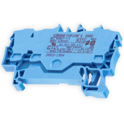 WAGO Złączka szynowa N 3-przewodowa 2,5 mm2 niebieska 2002-1304