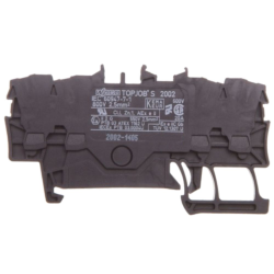 WAGO Złączka szynowa 4-przewodowa 2,5 mm2 czarna 2002-1405