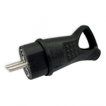 Elektro Wtyczka hermetyczna gumowa IP44 z uziemieniem UNI-SCHUKO 16A 250V