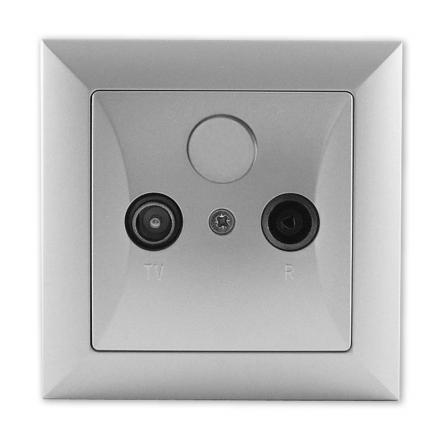 TIMEX OPAL Gniazdo abonenckie RTV końcowe srebrny