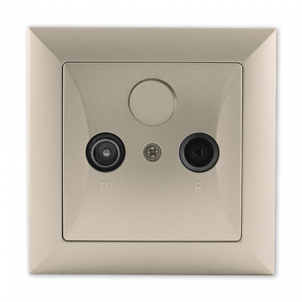 TIMEX OPAL Gniazdo antenowe RTV końcowe satyna GAP-Op/K PI