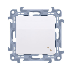 SIMON 10 Wyłącznik łącznik pojedynczy schodowy do ramki biały CW6C.01/11