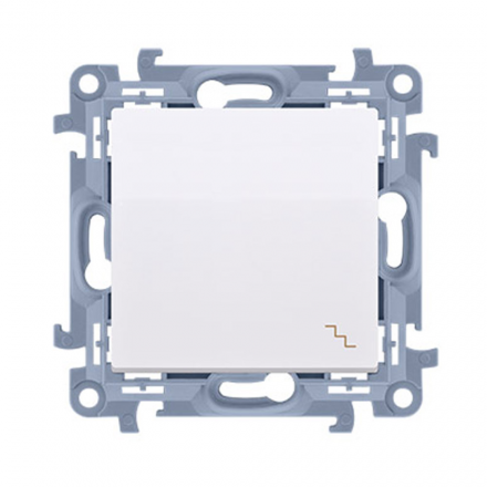 SIMON 10 Wyłącznik łącznik pojedynczy schodowy do ramki biały CW6.01/11