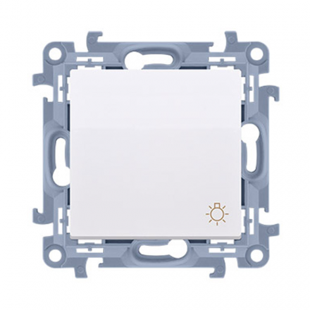 SIMON 10 Wyłącznik łącznik zwierny "światło" do ramki biały CS1.01/11