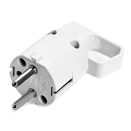 ViPlast Wtyczka z uchwytem i uziemieniem 16A 250V biała 325-01