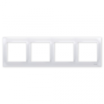 SIMON 54 Ramka poczwórna biała DR4/11
