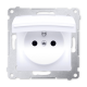 SIMON 54 Gniazdo pojedyncze bryzgoszczelne z/u do ramki białe DGZ1BUZ.01/11