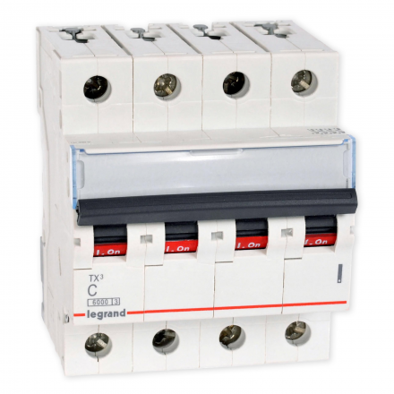 Legrand Wyłącznik nadprądowy 4P C 20A 6kA AC S304 TX3 403563