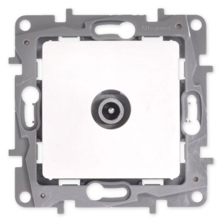 Legrand NILOE Gniazdo antenowe TV końcowe do ramki białe 764555