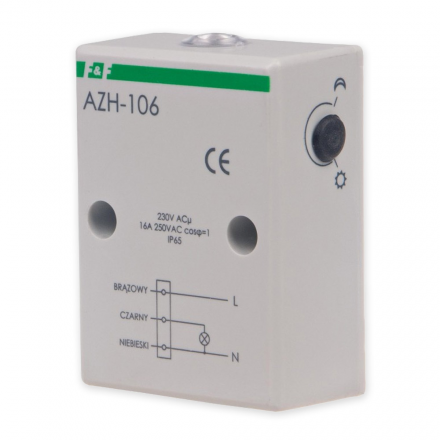 F&F Automat zmierzchowy hermetyczny 16A 230V 2-1000lx obudowa IP65 AZH-106