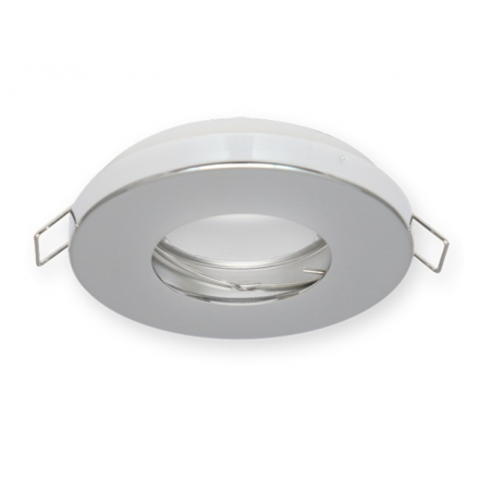 Oprawa oprawka halogenowa okrągła wodoodporna IP44 chrom