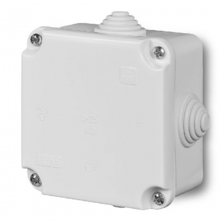 ELEKTRO-PLAST Puszka elektroinstalacyjna odgałęźna natynkowa IP44 biała 0242-00