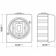 KARLIK SENIOR Łącznik natynkowy IP44 - wymiary