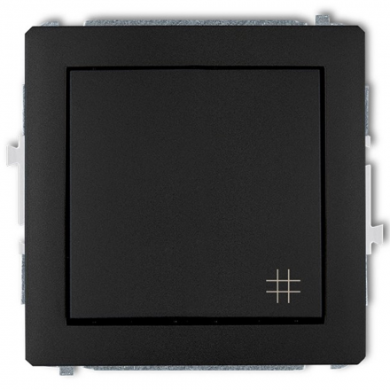 KARLIK DECO Łącznik krzyżowy pojedynczy do ramki czarny mat 12DWP-6