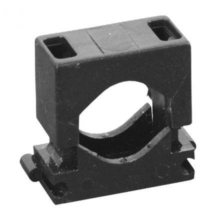 Elektro-Plast Uchwyt montażowy do przewodów dwuczęściowy UM-24 czarny 50 szt.